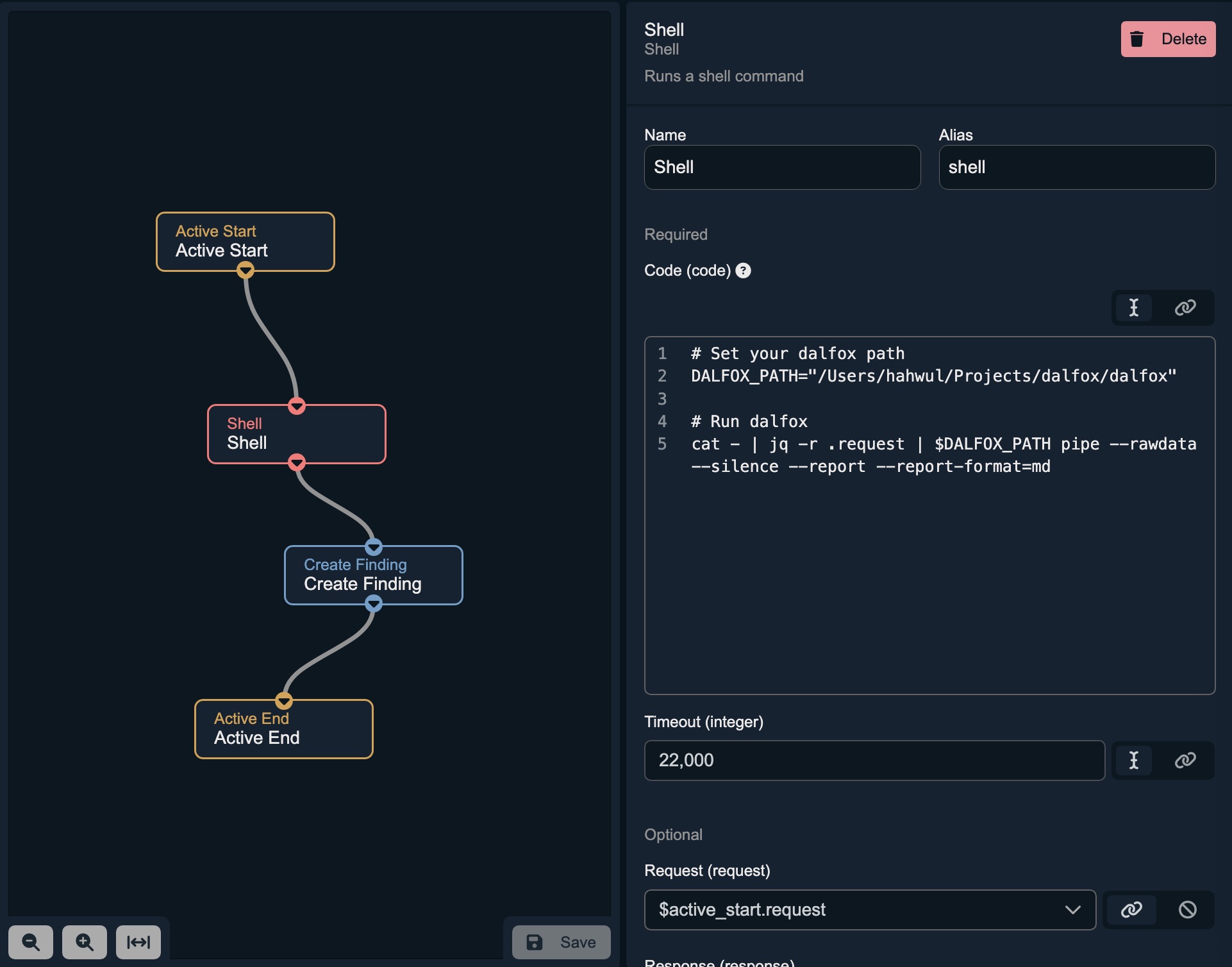 Caido Workflow Configuration